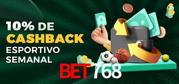 10% de bônus de cashback na Bet768